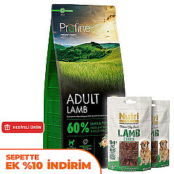 Profine Adult Lamb Kuzu Etli Hipo Alerjenik Köpek Maması 12 Kg + 2 Adet Nutri Canin Köpek Ödülü - Profine