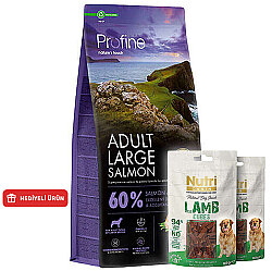 Profine Adult Large Somonlu Köpek Maması 12 Kg + 2 Adet Nutri Canin Köpek Ödülü - Profine