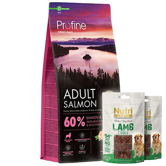 Profine Adult Somonlu Köpek Maması 12 Kg + 2 Adet Nutri Canin Köpek Ödülü - 1