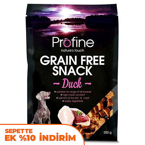Profine Grain Free Duck Ördek Etli Tahılsız Köpek Ödülü 200 Gr - 1