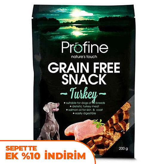 Profine Grain Free Turkey Hindi Etli Tahılsız Köpek Ödülü 200 Gr - 1