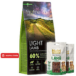 Profine Light Lamb Kuzu Etli Hipo Alerjenik Köpek Maması 12 Kg + 2 Adet Nutri Canin Köpek Ödülü - Profine
