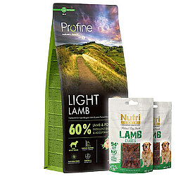 Profine Light Lamb Kuzu Etli Hipo Alerjenik Köpek Maması 12 Kg + 2 Adet Nutri Canin Köpek Ödülü - Profine