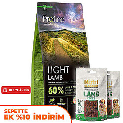 Profine Light Lamb Kuzu Etli Hipo Alerjenik Köpek Maması 12 Kg + 2 Adet Nutri Canin Köpek Ödülü - Profine