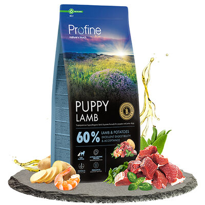 Profine Puppy Lamb Kuzu Etli Hipo-Alerjenik Yavru Köpek Maması 12 Kg + 2 Adet Profine Köpek Ödülü