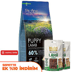 Profine Puppy Lamb Kuzu Etli Hipo Alerjenik Yavru Köpek Maması 12 Kg + 2 Adet Nutri Canin Köpek Ödülü - 1