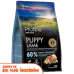 Profine Puppy Lamb ve Patates Hipo Alerjenik Yavru Köpek Maması 3 Kg - Profine