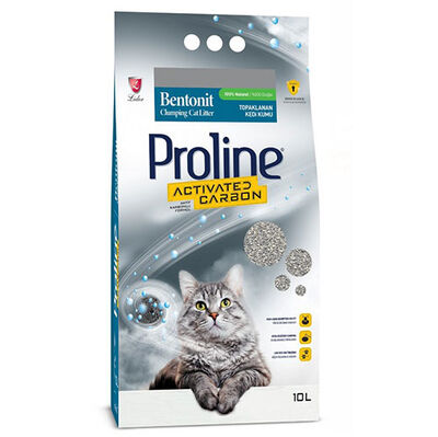 Proline Actived Carbon Topaklanan Doğal Kedi Kumu 10 Lt