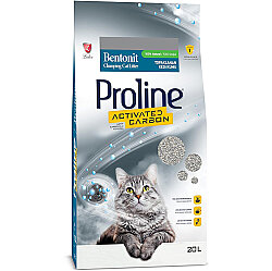Proline Actived Carbon Topaklanan Doğal Kedi Kumu 20 Lt - ProLine
