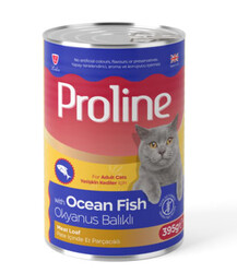 ProLine - Proline Okyanus Balıklı Pate Et Parçalı Kedi Konservesi 395 Gr