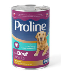 ProLine - Proline Dana Etli Sos İçinde Et Parçalı Köpek Konservesi 395 Gr