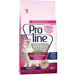 Proline Doğal Topaklanan Baby Powder Kokulu Kedi Kumu 20 Lt - ProLine