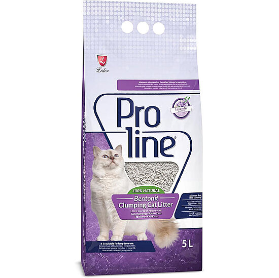 Proline Doğal Topaklanan Lavanta Kokulu Kedi Kumu 5 Lt x 4 Adet - 2