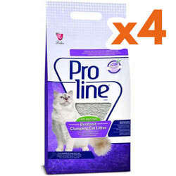 ProLine - Proline Doğal Topaklanan Lavanta Kokulu Kedi Kumu 5 Lt x 4 Adet