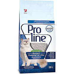 Proline Doğal Unscented Topaklanan Kokusuz Kedi Kumu 20 Lt - ProLine