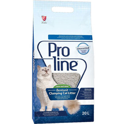 ProLine - Proline Doğal Unscented Topaklanan Kokusuz Kedi Kumu 20 Lt