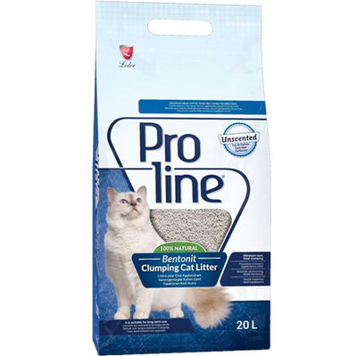 Proline Doğal Unscented Topaklanan Kokusuz Kedi Kumu 20 Lt