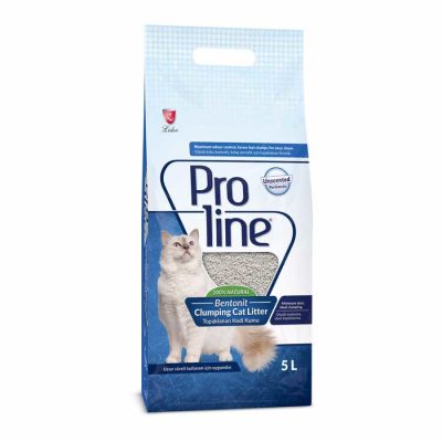 Proline Doğal Unscented Topaklanan Kokusuz Kedi Kumu 5 Lt