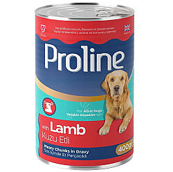 Proline Kuzu Etli Sos İçinde Et Parçalı Köpek Konservesi 400 Gr - ProLine