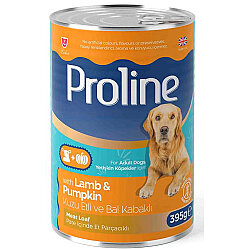 Proline Kuzu Etli ve Balkabaklı Pate Et Parçalı Köpek Konservesi 395 Gr - ProLine