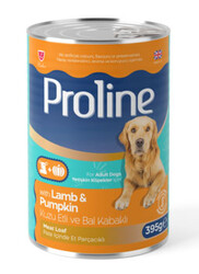 ProLine - Proline Kuzu Etli ve Balkabaklı Pate Et Parçalı Köpek Konservesi 395 Gr