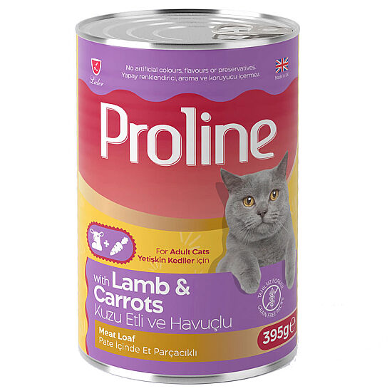 Proline Kuzu Etli ve Havuçlu Pate Et Parçalı Kedi Konservesi 395 Gr - 1