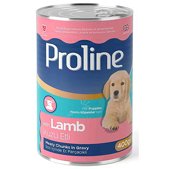 Proline Puppy Kuzu Etli Soslu Et Parçalı Yavru Köpek Konservesi 400 Gr - 1