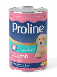 ProLine - Proline Puppy Kuzu Etli ve Balkabaklı Soslu Et Parçalı Yavru Köpek Konservesi 400 Gr