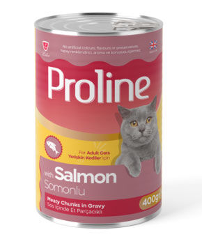 Proline Somonlu Sos İçinde Et Parçalı Kedi Konservesi 400 Gr