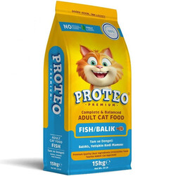 Diğer / Other - Proteo Fish Balık Etli Kedi Maması 15 Kg
