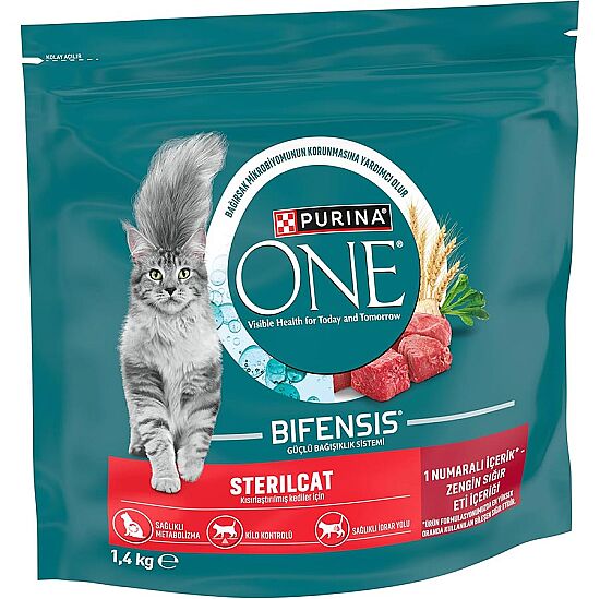 Purina One SterilCat Sığır Etli Kısırlaştırılmış Kedi Maması 1,4 Kg - 3