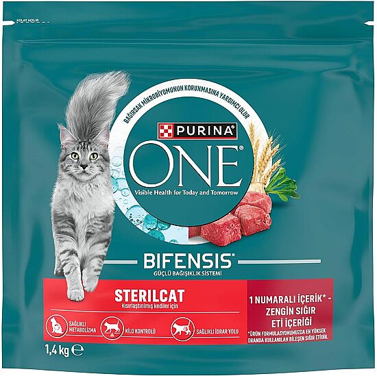 Purina One SterilCat Sığır Etli Kısırlaştırılmış Kedi Maması 1,4 Kg - 1