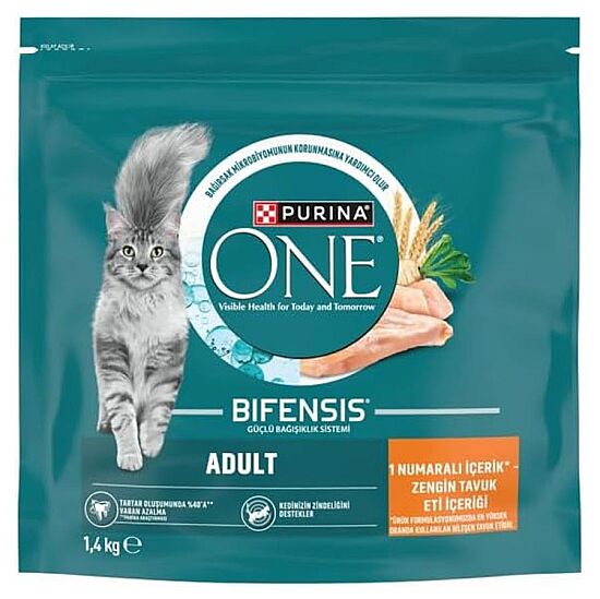 Purina One Tavuklu Yetişkin Kedi Maması 1,4 Kg - 1