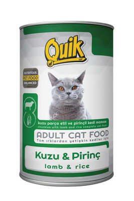 Quik Adult Kuzu Etli Yetişkin Kedi Konservesi 415 Gr
