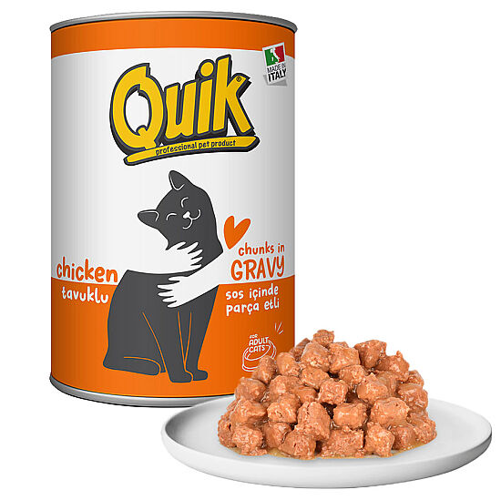 Quik Adult Tavuk Etli Yetişkin Kedi Konservesi 415 Gr - 2