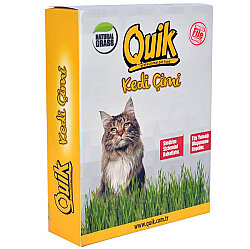 Quik Doğal Kedi Çimi (Koruyucu File Hediyeli) - Quik