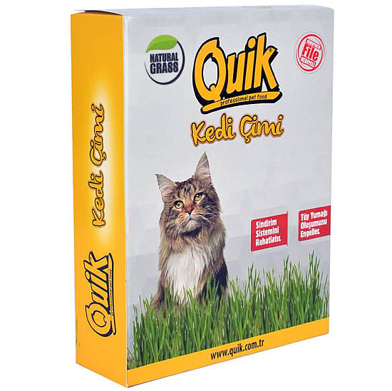 Quik Doğal Kedi Çimi (Koruyucu File Hediyeli) - 1