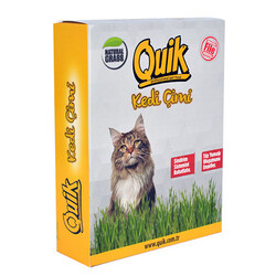 Quik - Quik Doğal Kedi Çimi (Koruyucu File Hediyeli)