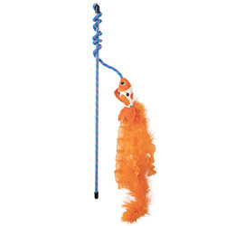 Quirky Kitty - Quirky Kitty Cute Koi Wand Kedi Otlu Hışırtılı ve Tüylü Kedi Oltası