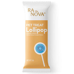 Ra Nova Kabak Aromalı Dondurularak Kurutulmuş Kedi Ödülü Lolipop 1.4 Gr - 10 lu Paket - Thumbnail