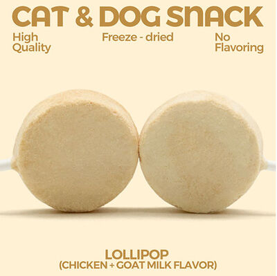 Ranova Keçi Sütlü Dondurularak Kurutulmuş Kedi Ödülü Lolipop 1.4 Gr