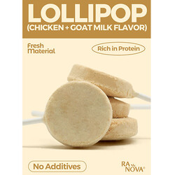 Ranova Keçi Sütlü Dondurularak Kurutulmuş Kedi Ödülü Lolipop 1.4 Gr - Thumbnail