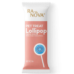 Ra Nova Kızılcık Aromalı Dondurularak Kurutulmuş Kedi Ödülü Lolipop 1.4 Gr - 10 lu Paket - Thumbnail