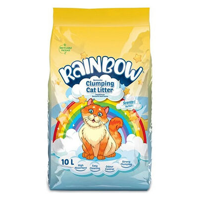 Rainbow Parfümlü Topaklanan Kedi Kumu 10 Lt
