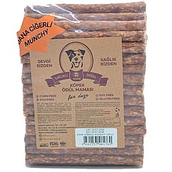 Rakun Dana Ciğerli Munchy Sticks Köpek Ödülü 12 Cm - 100 lu Paket - Rakun