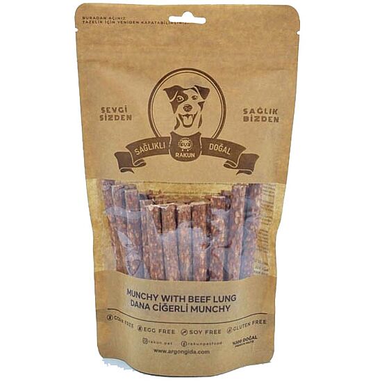Rakun Dana Ciğerli Munchy Sticks Köpek Ödülü 12 Cm - 40 lı Paket - 1