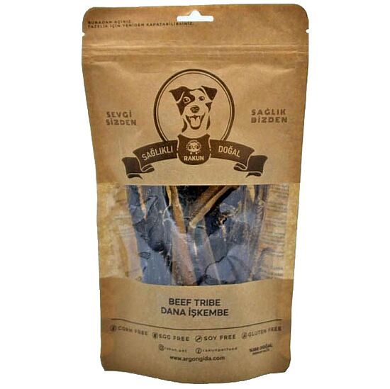 Rakun Kurutulmuş Dana İşkembe Köpek Ödülü 100 Gr - 1