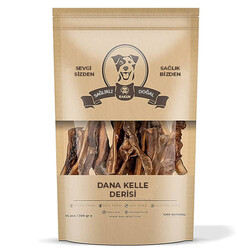 Rakun Kurutulmuş Dana Kelle Derisi Köpek Ödülü 150 Gr - Rakun