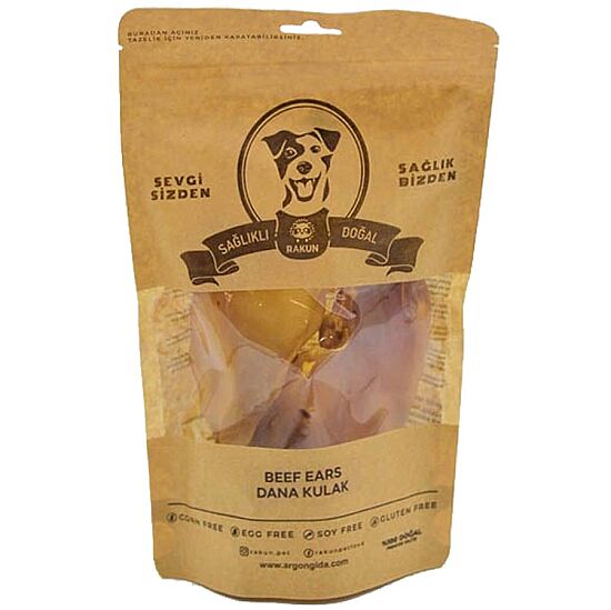 Rakun Kurutulmuş Dana Kulak Köpek Ödülü 100 Gr - 1