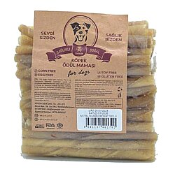 Rakun Naturel Burgu Sticks Köpek Ödülü 12 Cm - 100 lu Paket - Rakun